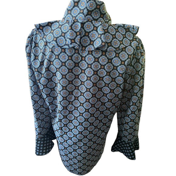 Le Gali Dakota Mixprint Blue Top - Picture 3 of 6